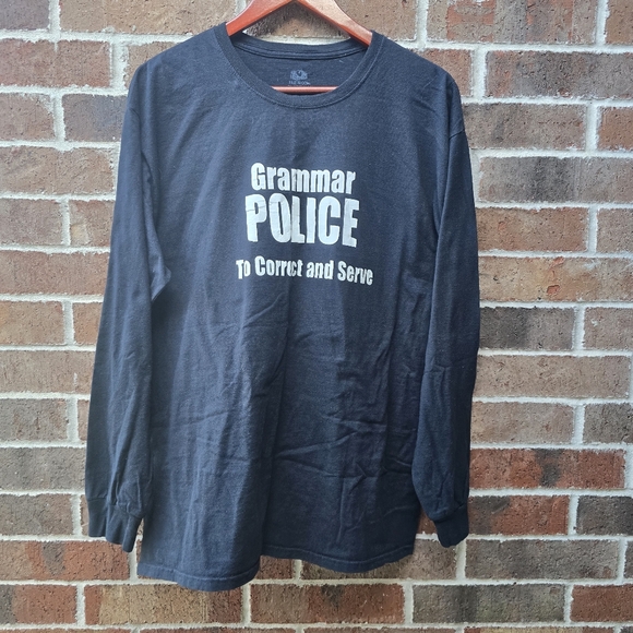 Grammar Police To Correct And Serve Shirt - Picture 1 of 5
